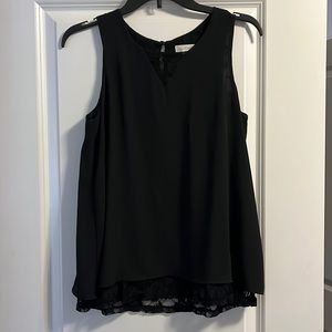 Charming Charlie Barely Worn Small Tank with lace accents